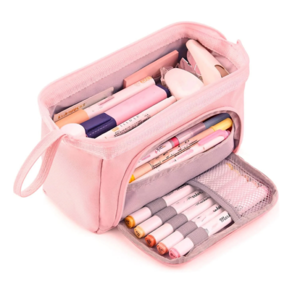 1pc Solid Color Pencil Case