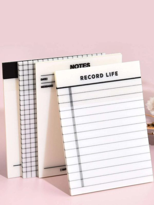 4pcs Letter Graphic Sticky Note