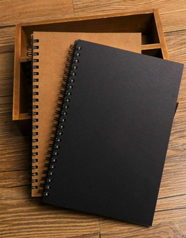1pc Random Color Kraft Paper Notebook