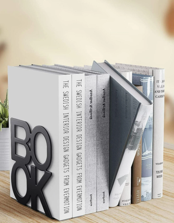 2pcs Letter Design Bookend