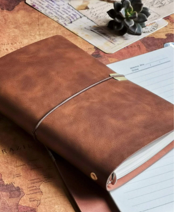1pc Plain Cover Loose-leaf Notebook
