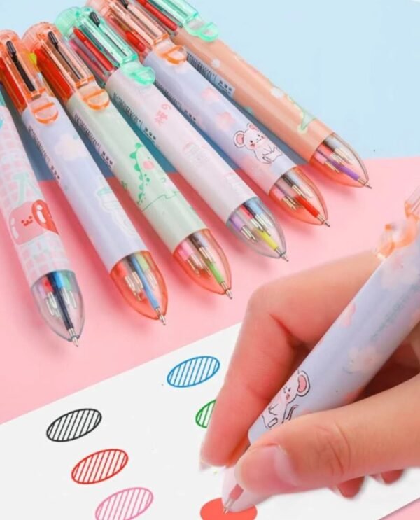 Retractable Ballpoint Pen, Graphic Cartoon Image