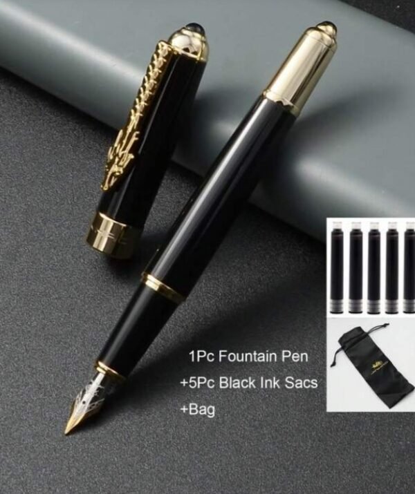 1pc Solid Color Dragon Head Decor Fountain Pen