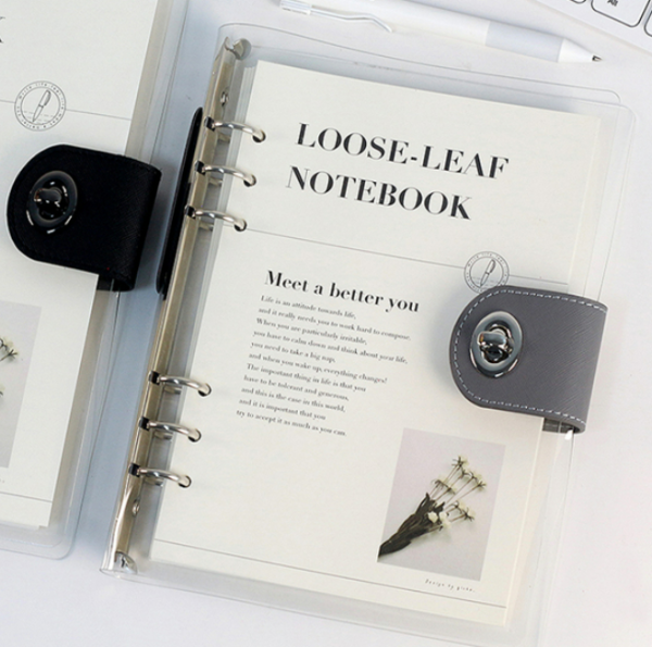 1pc A5 Clear Cover Binder Notebook
