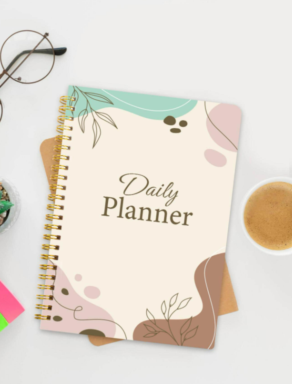 1pc Letter Graphic Spiral Notebook