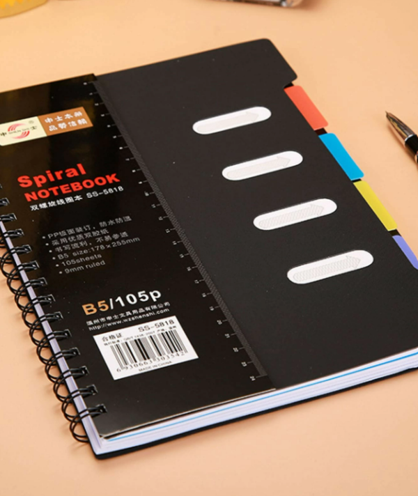 Waterproof Cover Spiral Notebook