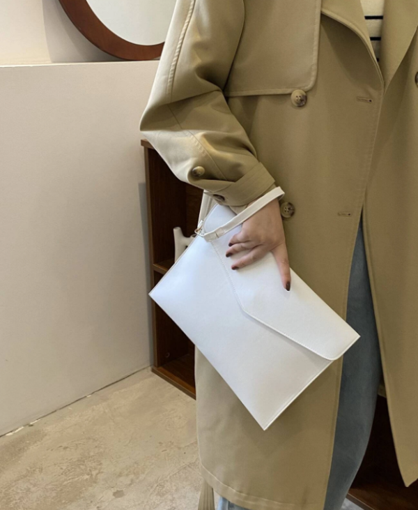 Minimalist Envelope Bag With Wristlet For Daily Office Work