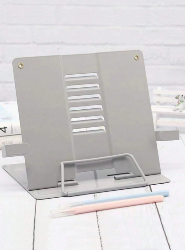 1pc Solid Color Book Stand, Simple Multi-purpose Desktop Reading Rest Book Holder For Student Teacher Reading Book