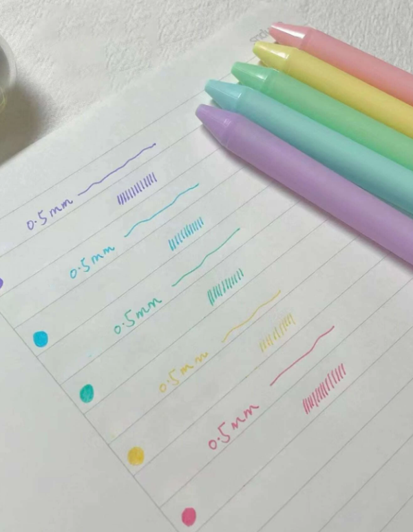 5pcs Mixed Color Gel Pen