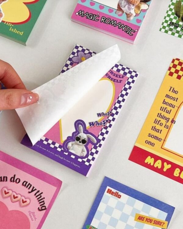 Memo Pad Cartoon Graphic /1set