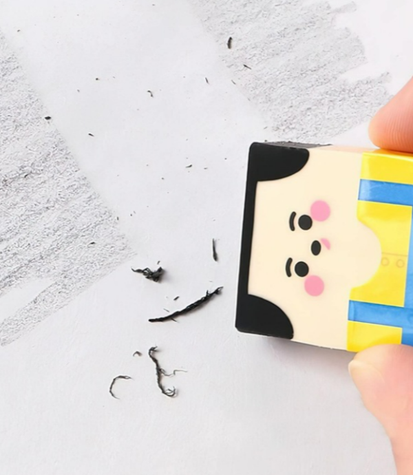 4pcs Cartoon Figure Graphic Eraser, Cartoon Cute Pencil Eraser For School Student