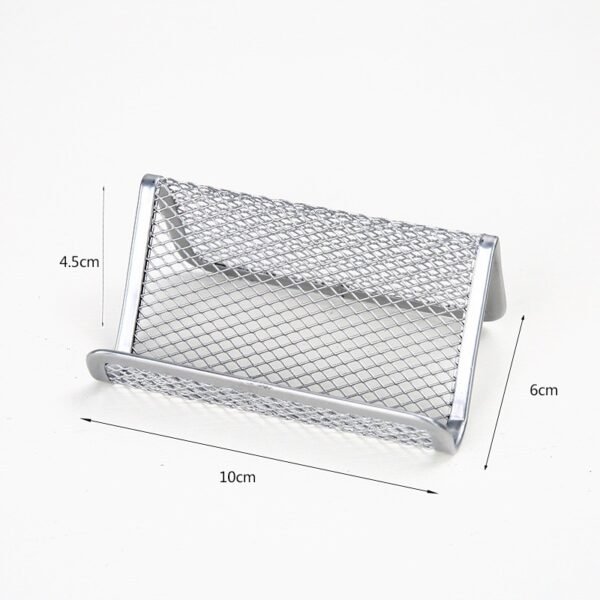 *1pcs* ชั้นวางนามบัตร แบบตั้งโต๊ะ สแตนเลสคุณภาพดี ชั้นวางสำหรับนามบัตร Business Card Holder Name Card Holder - Image 3