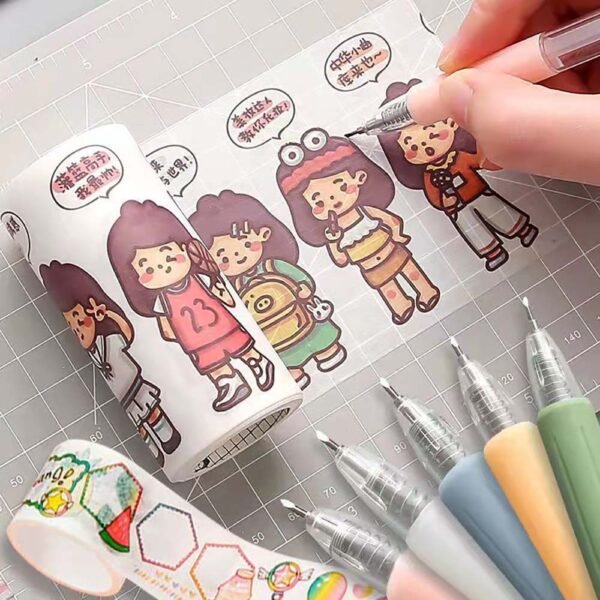 เครื่องมือตัดกระดาษ เทปวาชิ แบบกด แม่นยํา อุปกรณ์การเรียน - Image 3